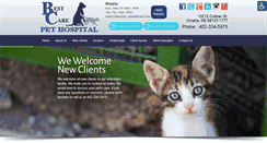 Desktop Screenshot of bestcarepethospital.net